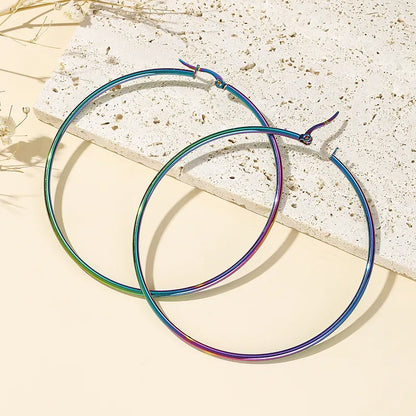 Earrings Multi Color Hoops