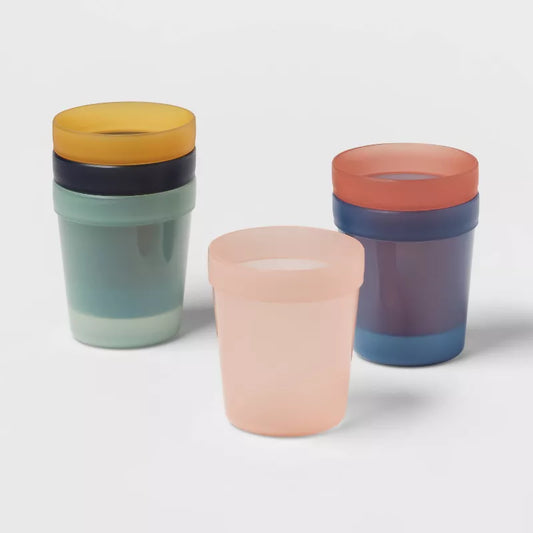 Kitchen 6pk Plastic Solid Kids' Tumblers