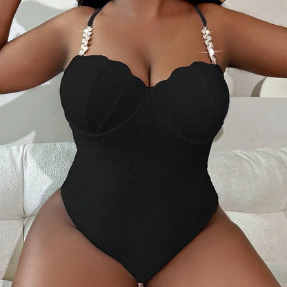 Beachwear PLUS SIZE Embellished One Piece