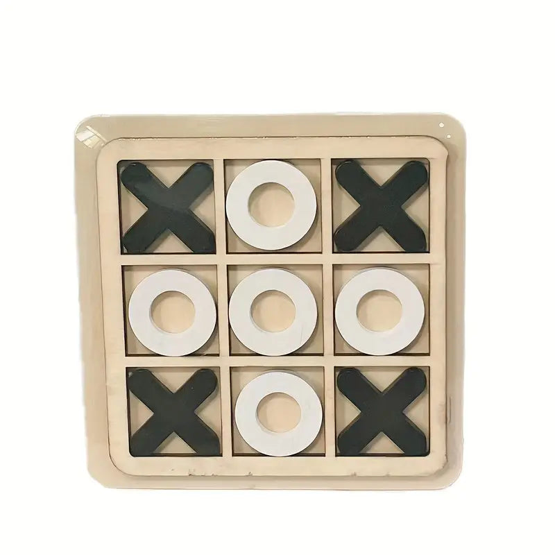 Wood Tic Tac Toe Board Game