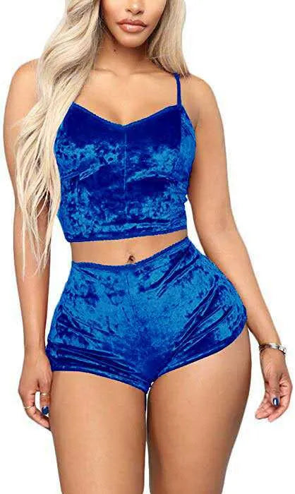 Fleece Booty Short Loungewear Set