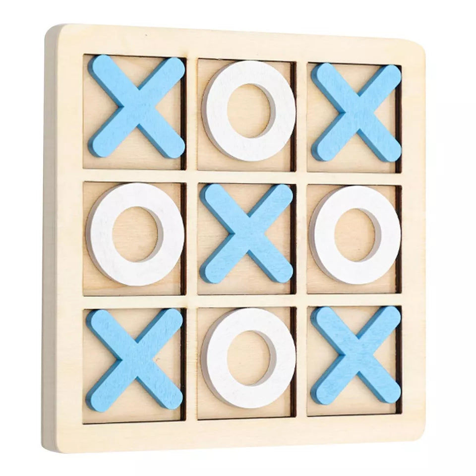 Wood Tic Tac Toe Board Game