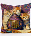 Throw Pillow Cover Kitten