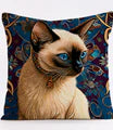 Throw Pillow Covers Siamese Cat