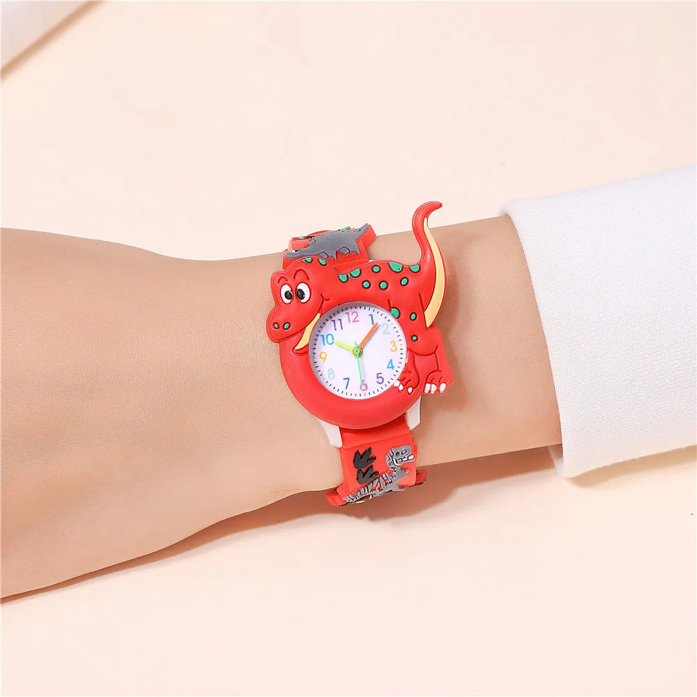 Kids Dinosaur Buckle Quartz Watch