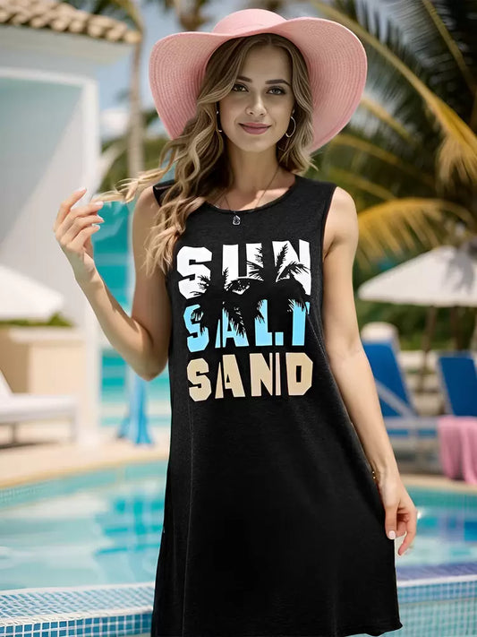 Beach Cover Up Black Dress