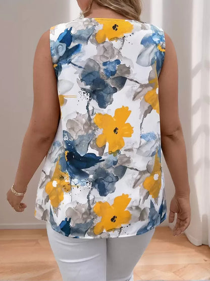 Blouse PLUS SIZE  Floral Print