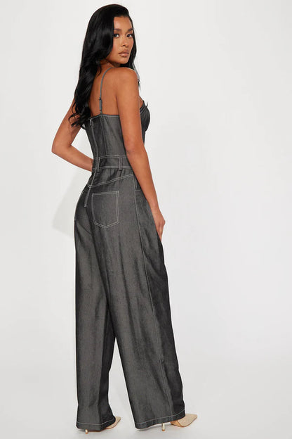 Dark Wash Jumpsuit