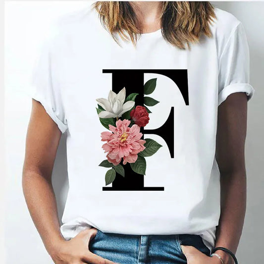 Initial Letter " F " T Shirt