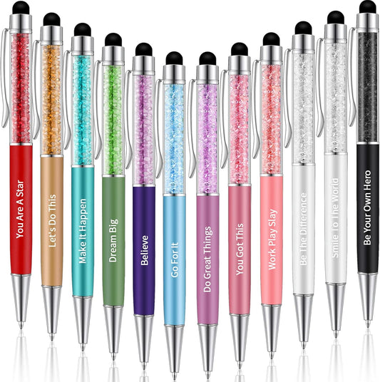 Motivational Sayings Glitter Pens