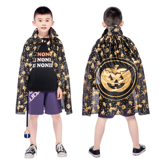 Kids Unisex Black Cloak Halloween Costume