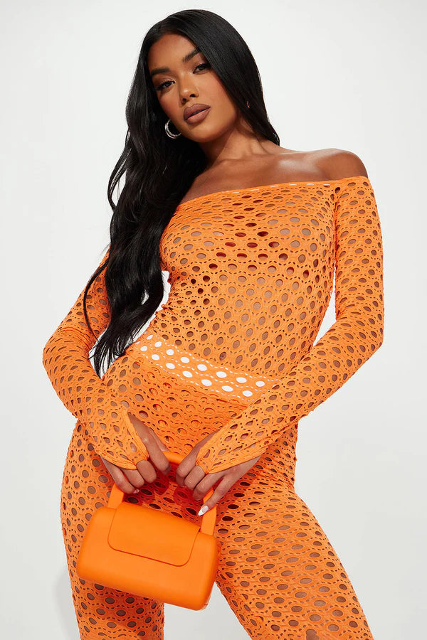 PLUS SIZE Two Piece Fishnet Body Suit