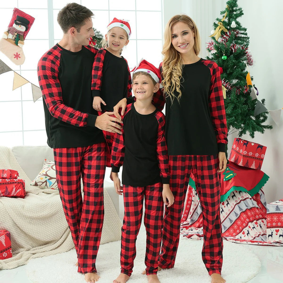 Unisex Checkered Pajama Set