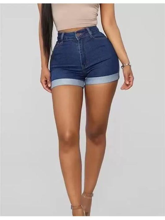 Shorts PLUS SIZE Jean Cuff