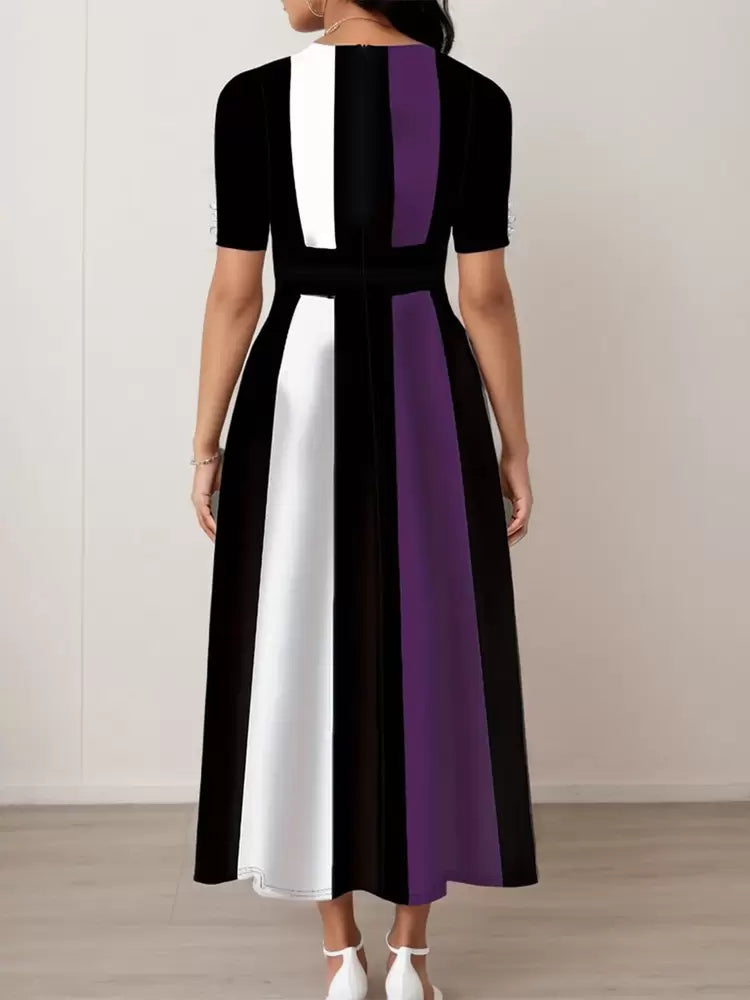 Dress Colorblock Maxi