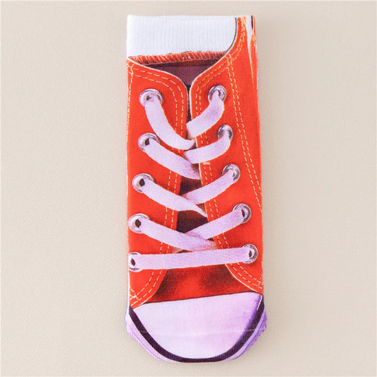 Socks Unisex Red Shoe Socks