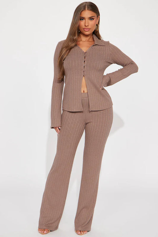 Ribbed Pant set