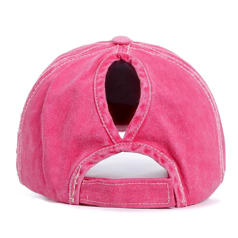 Baseball Cap, Glitter Pink Star