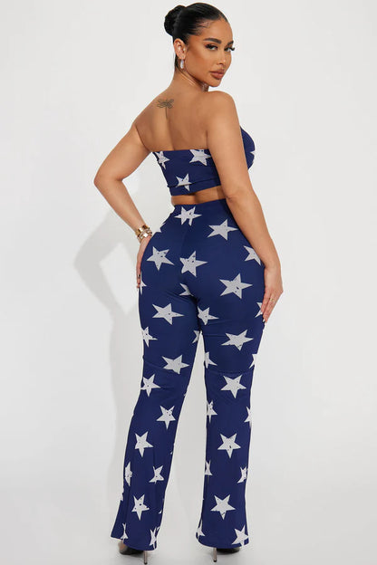 Pant Set Navy And White Stars