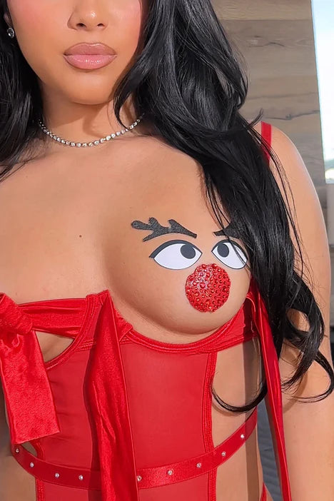 Pasties Nipple Cover Reindeer Face