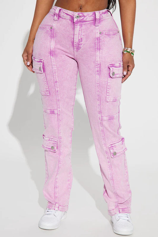 Jeans Pink Cargo