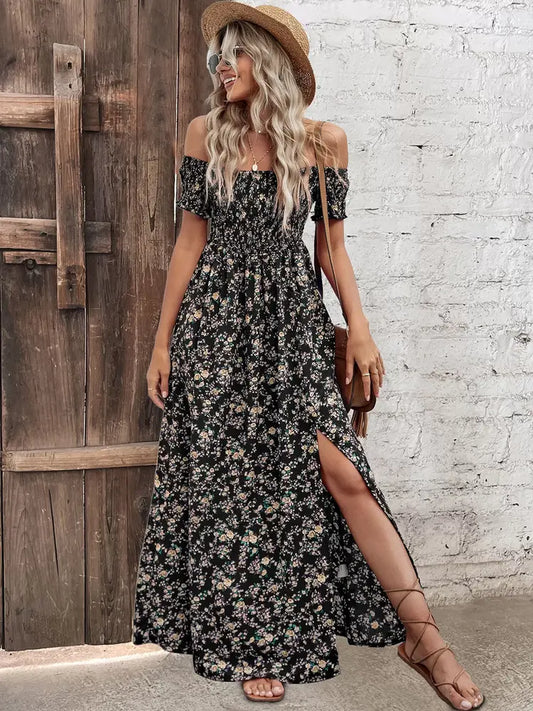 Dress Off Shoulder Maxi