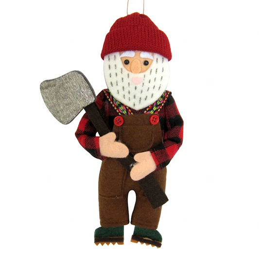 Holiday Xmas Lumberjack Ornament