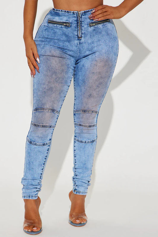 Jeans Zipper Stretch