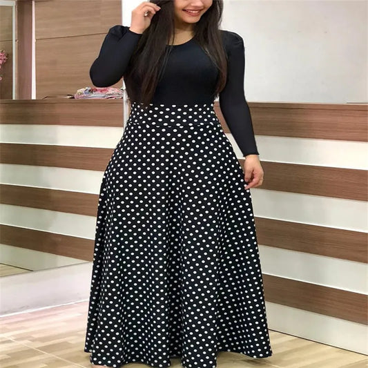 Dress Polka Dot Maxi