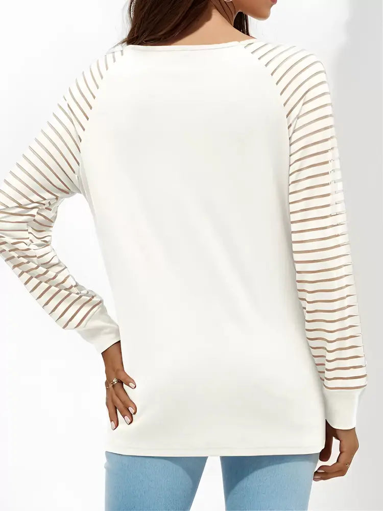 Top PLUS SIZE Mesh Sleeve