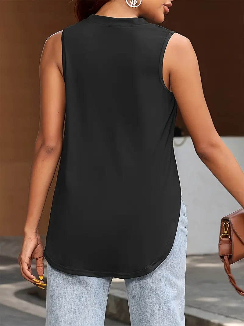 Top Casual Sleeveless Stretch